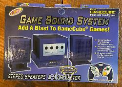 Intec Game Sound System Stéréo Haut-parleurs Av Sélecteur Nintendo Gamecube! Rare
