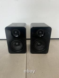 Kanto Audio YUMI - Enceintes de bureau bibliothèque amplifiées noires, paire