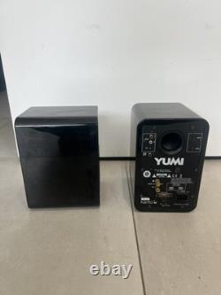 Kanto Audio YUMI - Enceintes de bureau bibliothèque amplifiées noires, paire
