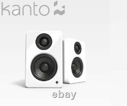 Kanto Audio Yu2 Active Powered Bookshelf Speakers Matt White Usb Dac Aux