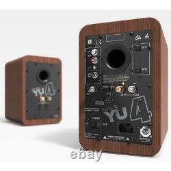 Kanto Audio Yu4 Haut-parleurs De Bureau Actifs Pair + Phono Bluetooth Aptx Compact