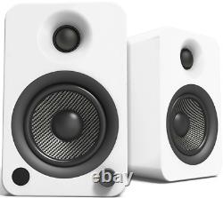 Kanto Audio Yu4 Haut-parleurs De Bureau Alimentés Pair + Phono Bluetooth Aptx White