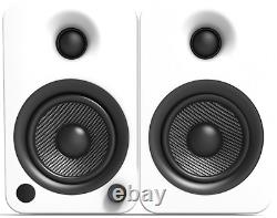 Kanto Audio Yu4 Haut-parleurs De Bureau Alimentés Pair + Phono Bluetooth Aptx White