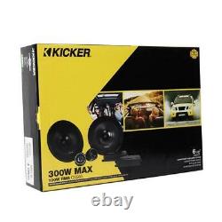 Kicker 46css654 300 W Max 6.5 4-ohms Stereo Car Audio Component Speaker System
