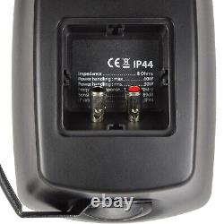 Kit de haut-parleurs Bluetooth d'extérieur 4x 60W Amplificateur stéréo noir Fêtes BBQ au jardin