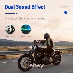 Lexin Q3 150w Motorcycle Bluetooth Haut-parleurs Stereo Bass Audio System Waterproof