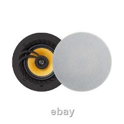 Lithe Audio 03201 Enceintes de Plafond Bluetooth Sans Fil Actives APTX 6,5 pouces (Paire)