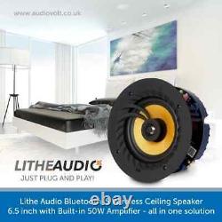 Lithe Audio 6.5 Haut-parleur De Plafond Bluetooth Sans Fil Aptx Unique 03200