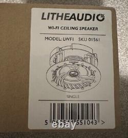 Lithe Audio Tout-en-un Haut-parleur de plafond sans fil WiFi actif unique
