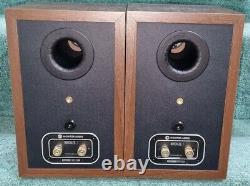 Moniteur Audio Bronze 1 Main / Stereo Bookshelf Haut-parleurs En Finition Noyer
