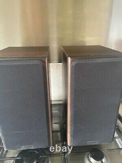 Moniteur Audio Bronze Bx2 Stereo Hifi Haut-parleurs Walnut Main Bookshelf/stand