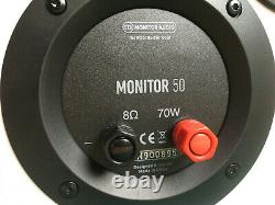 Moniteur Audio Monitor 50 Haut-parleurs Stéréo Hi-fi En Blanc Et Orange