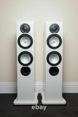 Moniteur Audio Rx6 Argent Stéréo Haut-parleurs Blanc High Gloss