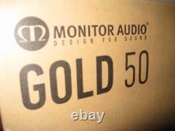 Monitor Audio 50 Or Salut Fi Haut-parleurs. Blanc Laqué Mint Condition