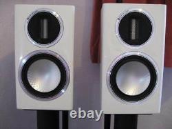 Monitor Audio 50 Or Salut Fi Haut-parleurs. Blanc Laqué Mint Condition