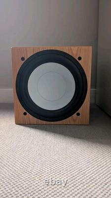 Monitor Audio RSW 12 Actif 500W 12 Subwoofer Boîte en Chêne Un Haut-Parleur de Grande Qualité