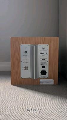 Monitor Audio RSW 12 Actif 500W 12 Subwoofer Boîte en Chêne Un Haut-Parleur de Grande Qualité