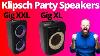 Nouveaux Haut-parleurs De Fête Klipsch Gig Xl Et Gig Xxl - Meilleurs Haut-parleurs De Fête Sans Fil Sony Jbl Lg