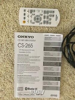Onkyo Cr-265 Système Audio CD Hi-fi Mini Stéréo Avec Haut-parleurs Et Télécommande