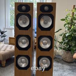 Paire d’enceintes colonne Monitor Audio Silver S8 finition chêne naturel