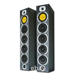 Paire d’enceintes tour Fenton Hi-Fi + amplificateur + câbles 600 W stock UK
