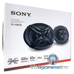 Pkg Sony Xs-fb693 6x9 420w Speakers Coaxiels 3 Voies + Stereo Sondstream Vcd-21b