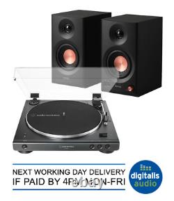 Platine Audio-Technica AT-LP60XBT + Enceintes Bluetooth Edifier MR3 HiFi Noires