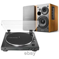 Platine vinyle Audio-Technica Bluetooth AT-LP60XBT et enceintes Edifier R1280DB en érable