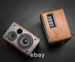 Platine vinyle Audio-Technica Bluetooth AT-LP60XBT et enceintes Edifier R1280DB en érable