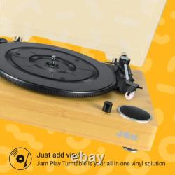 Platine vinyle Jam Sound (exclusivité hmv) avec enceintes stéréo en bois