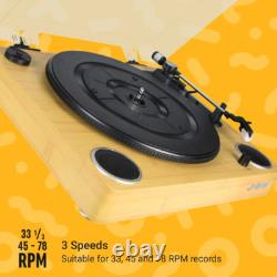 Platine vinyle Jam Sound (exclusivité hmv) avec enceintes stéréo en bois