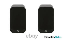 Q Acoustics Q3020i Bookshelf Noir Compact Audio Haut-parleurs Hi-fi Stéréo (paire)