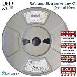 Qed Silver Anniversary Xt Speaker Cable 100m Bobine Boxed Home Cinéma Hi-fi Stéréo