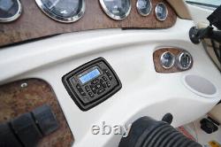 Radio de voiture Récepteur stéréo marin Bluetooth & 4 haut-parleurs étanches pour VTT et UTV