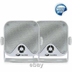 Radio de voiture Récepteur stéréo marin Bluetooth & 4 haut-parleurs étanches pour VTT et UTV