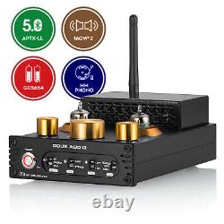 Récepteur Audio Pour Amplificateur D'alimentation De Tube Bluetooth 320w Avec Scène De Phono Noir
