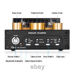 Récepteur Audio Pour Amplificateur D'alimentation De Tube Bluetooth 320w Avec Scène De Phono Noir