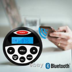 Récepteur audio marin stéréo radio + haut-parleurs de bateau + antenne étanche IP66