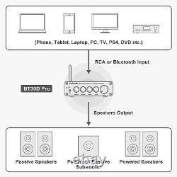 Récepteur audio stéréo Bluetooth Fosi Audio BT30D PRO Amplificateur de puissance HiFi