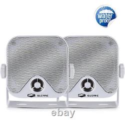 Récepteur de radio stéréo Bluetooth marin avec haut-parleurs étanches et antenne