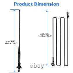 Récepteur de radio stéréo Bluetooth marin avec haut-parleurs étanches et antenne
