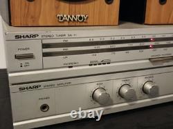 Récepteur stéréo Sharp SA-11 + Enceintes Tannoy Mercury M1 en cerisier