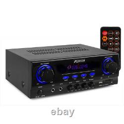 Sl6 Hifi Haut-parleur Set Et Amplificateur Stéréo, Bluetooth Mp3 Home Audio Music System