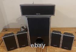 Sony 5.1 Speaker System Ss-ts80/ss-ct80/ss-ws80 Son Surround Avec Fils