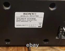 Sony 5.1 Speaker System Ss-ts80/ss-ct80/ss-ws80 Son Surround Avec Fils