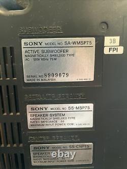 Sony Str-k750p Home Stereo Surround Sound Recepter/speakers Sa-wmsp75 Subwoofer