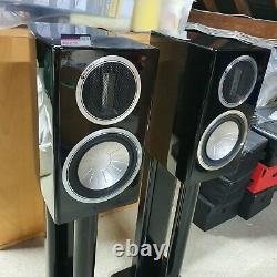 Surveillez Les Haut-parleurs Audio Gold Gx50 Hi Fi. High Gloss Black, Stands Non Inclus