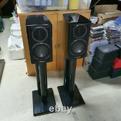 Surveillez Les Haut-parleurs Audio Gold Gx50 Hi Fi. High Gloss Black, Stands Non Inclus