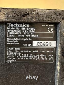 Système HiFi Technics EH550 (ampli/commande DSP/CD) + platine EH750 + enceintes SB-EH550