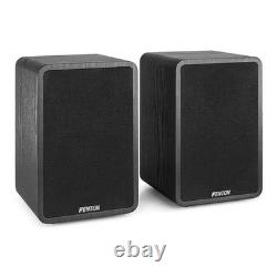 Système audio pour bibliothèque avec enceintes stéréo HiFi SHFB65 et amplificateur AV400